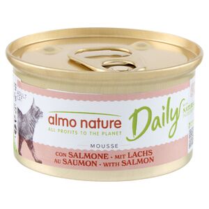 Almo Nature Daily Cat Mousse Lohi 85 g Kissan M&auml;rk&auml;ruoka